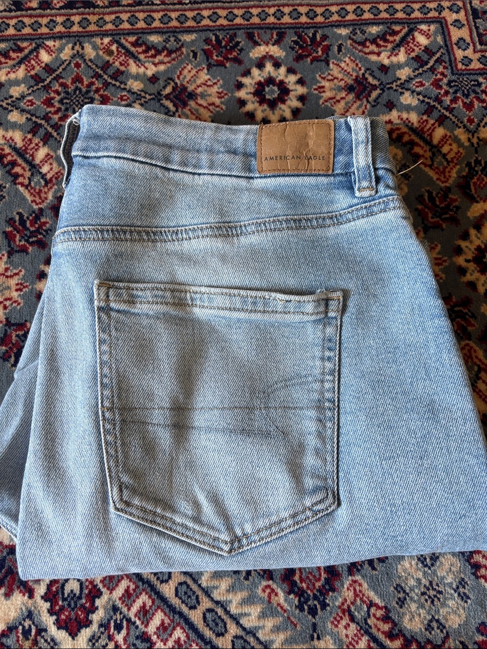AE Curvy Mom Jean Light Wash